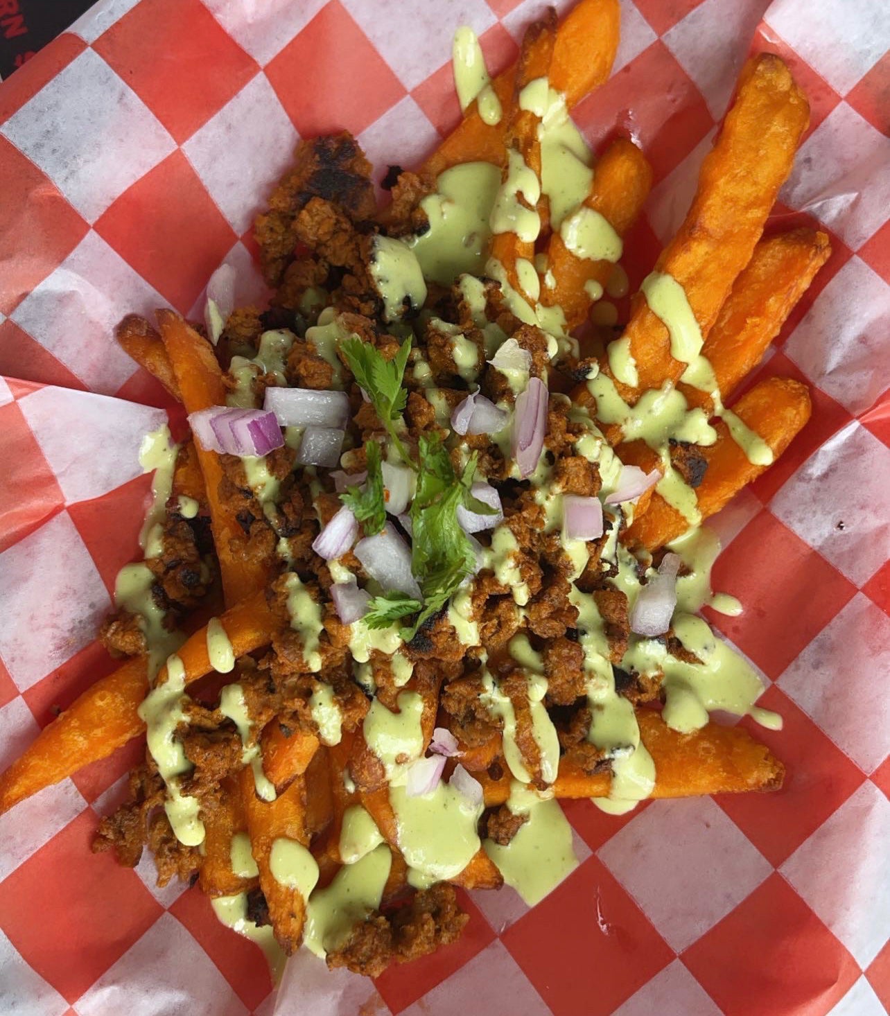 Vegan Loaded Soy Chorizo Fries